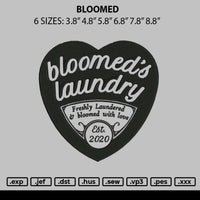 Bloomed Embroidery File 6 sizes