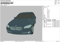 Car Bmw1107 Embroidery File 6 sizes