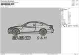 BMW 330 Embroidery File 4 size