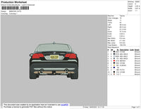 BMW3351 Embroidery File 4 size