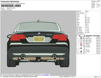 BMW3351 Embroidery File 4 size