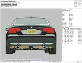 BMW3351 Embroidery File 4 size