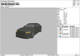 Black Car 2006 Embroidery File 6 sizes