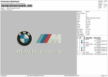 Bmwtext Embroidery Machine Design 2 Files