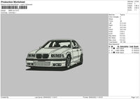 BMW Car Embroidery File 5 sizes