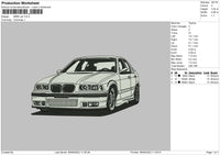 BMW Car Embroidery File 5 sizes