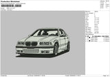 BMW Car Embroidery File 5 sizes