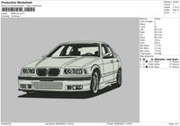 BMW Car Embroidery File 5 sizes