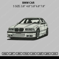 BMW Car Embroidery File 5 sizes