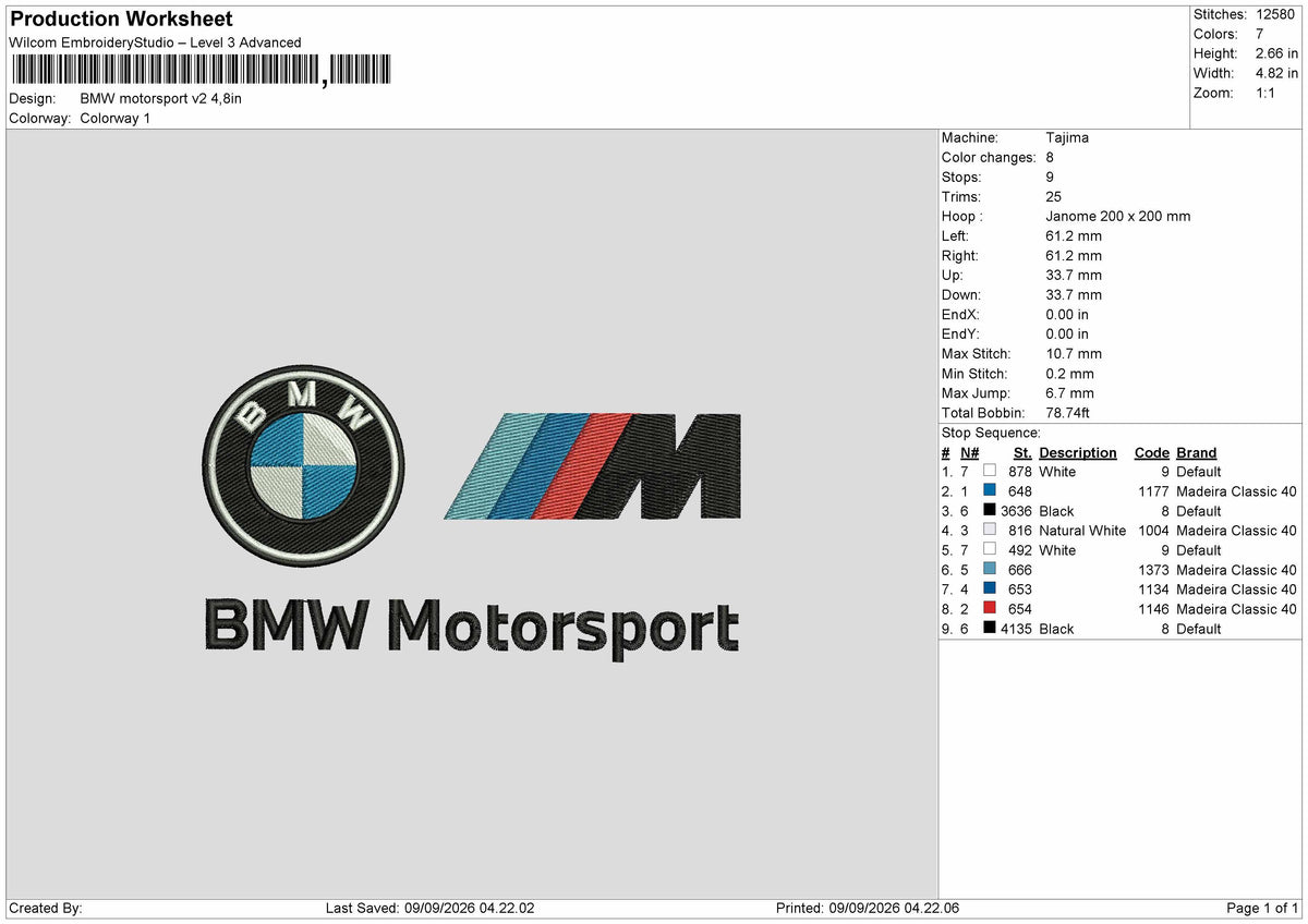 Bmwtext Embroidery Machine Design 2 Files
