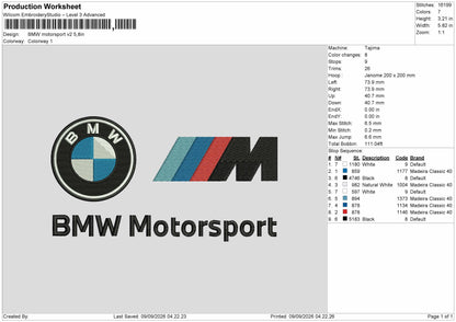 Bmwtext Embroidery Machine Design 2 Files