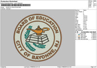 Boardcircle Embroidery File 6 sizes