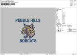 Bobcats Embroidery File 4 sizes