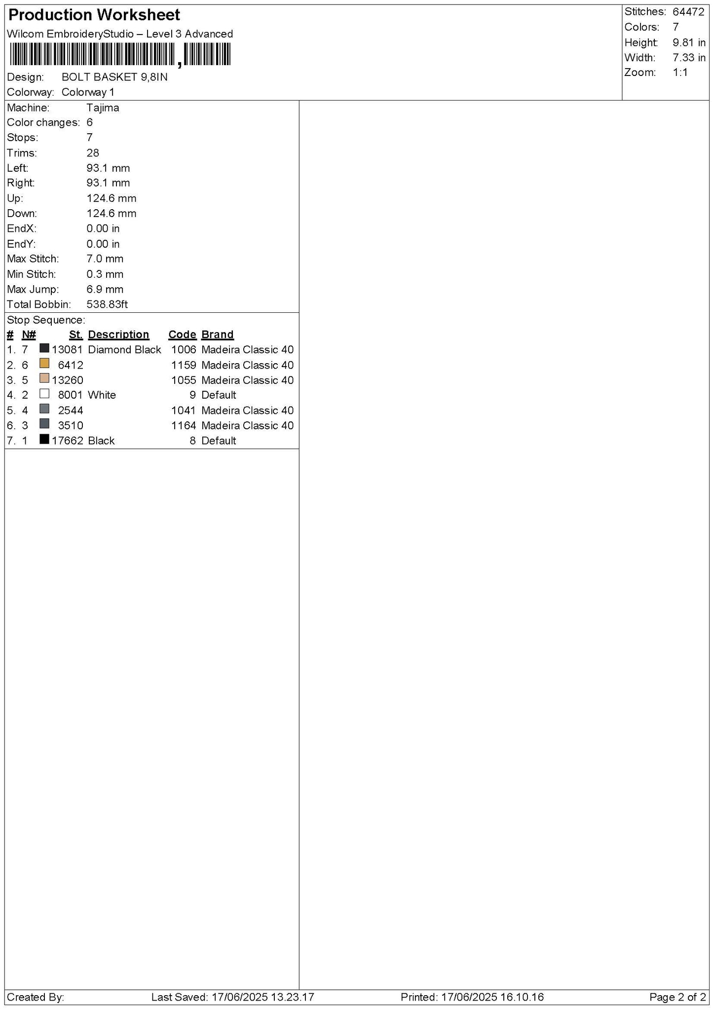 Basket 1706 Embroidery File 6 sizes
