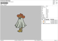 Boo Haw Embroidery File 6 sizes