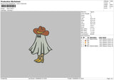 Boo Haw Embroidery File 6 sizes