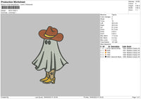 Boo Haw Embroidery File 6 sizes