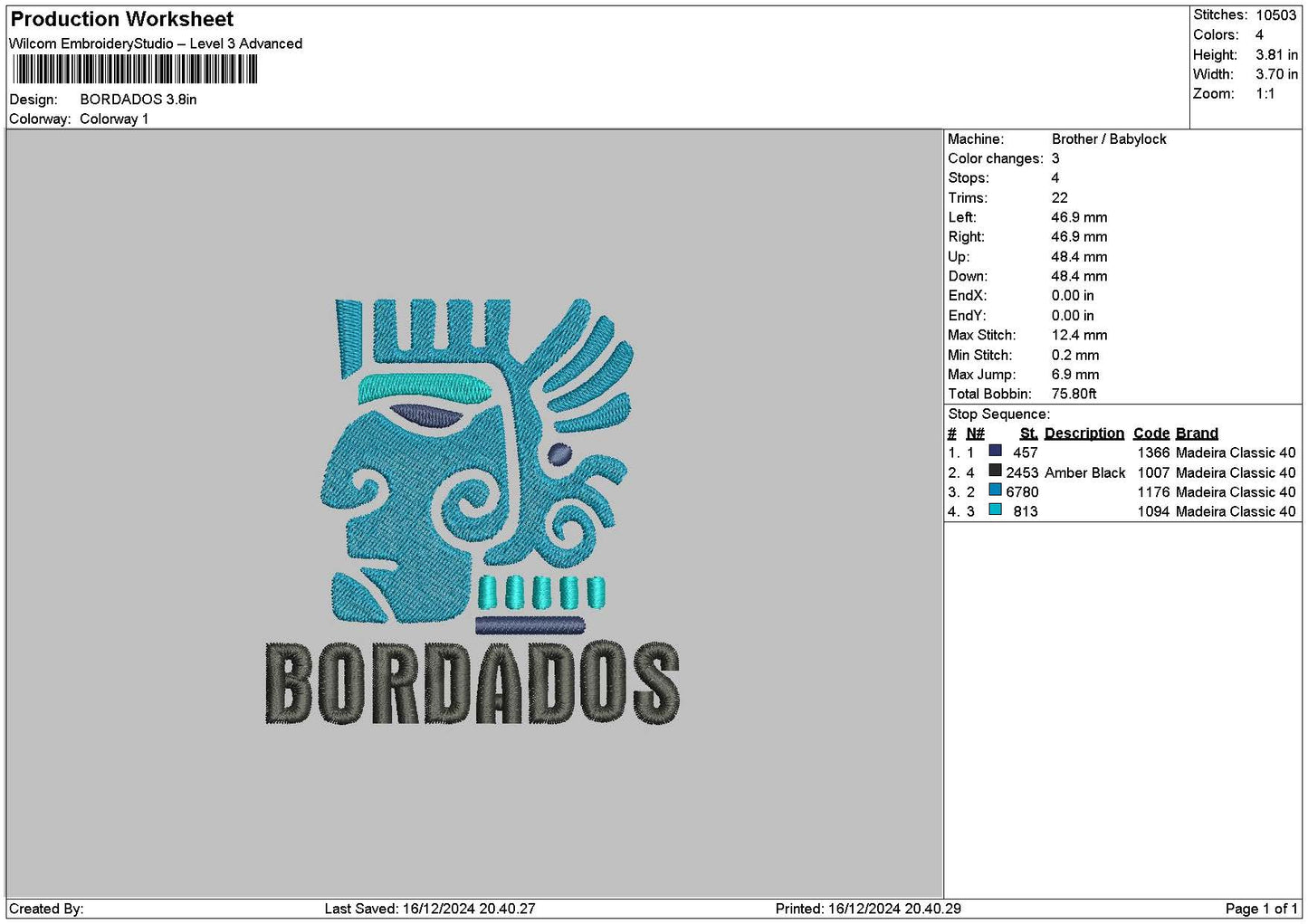 Berdadostext Embroidery File 6 sizes