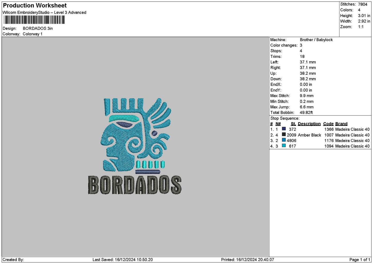 Berdadostext Embroidery File 6 sizes