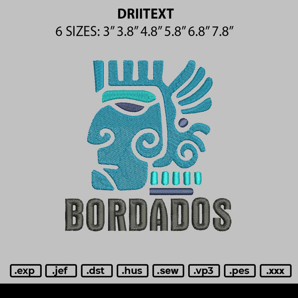 Berdadostext Embroidery File 6 sizes
