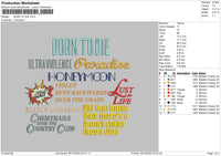 Lana Songs 02 Embroidery File 6 sizes