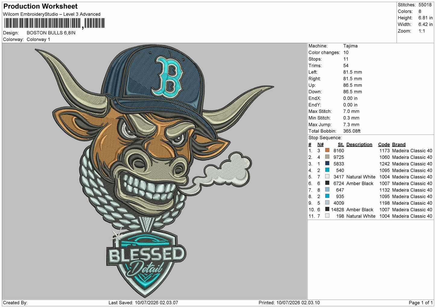 Bulls Head 0907 Embroidery Machine Design File 6 sizes