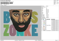 Bos Zonke Embroidery File 4 size