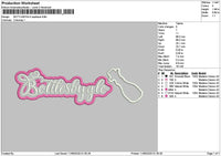 Bottlestext Embroidery File 6 sizes