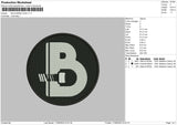 Boulders Logo V1 Embroidery File 4 size