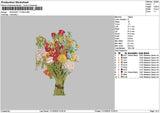 Bouquete 1110 Embroidery File 6 sizes