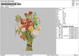 Bouquete 1110 Embroidery File 6 sizes