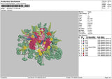 Bouquete 1711 Embroidery File 6 sizes