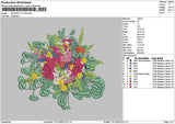 Bouquete 1711 Embroidery File 6 sizes
