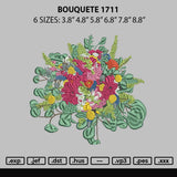 Bouquete 1711 Embroidery File 6 sizes