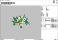Bouquete 2401 Embroidery File 6 sizes