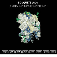 Bouquete 2604 Embroidery File 6 sizes