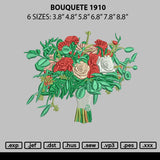 Bouquete 1910 Embroidery File 6 sizes