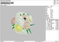 Bouquete V023 Embroidery File 6 sizes