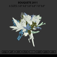 Bouquete 2911 Embroidery File 6 sizes