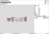 Bow Icon 0412 Embroidery File 6 sizes