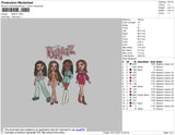Bratz Embroidery File 4 size