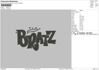 Bratz Txt Embroidery File 6 sizes