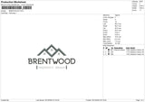 Brentwood Embroidery File 6 sizes