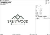 Brentwood Embroidery File 6 sizes