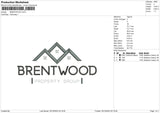 Brentwood Embroidery File 6 sizes