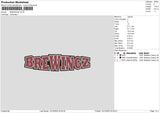 Brewingztext Embroidery File 6 sizes