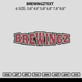 Brewingztext Embroidery File 6 sizes