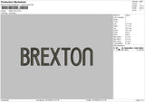 Brextontext Embroidery File 6 sizes