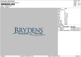Brydenstext Embroidery File 6 sizes