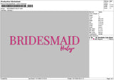 Bride Names 1211 Embroidery 9 Files